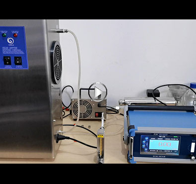 空氣源和氧氣源臭氧發生器出口濃度對比 