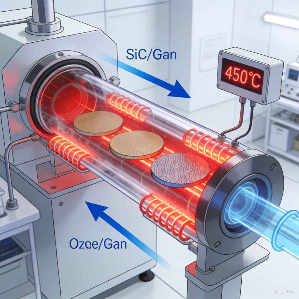 管式爐中臭氧對 SiC / GaN 等寬禁帶半導體的氧化處理方法